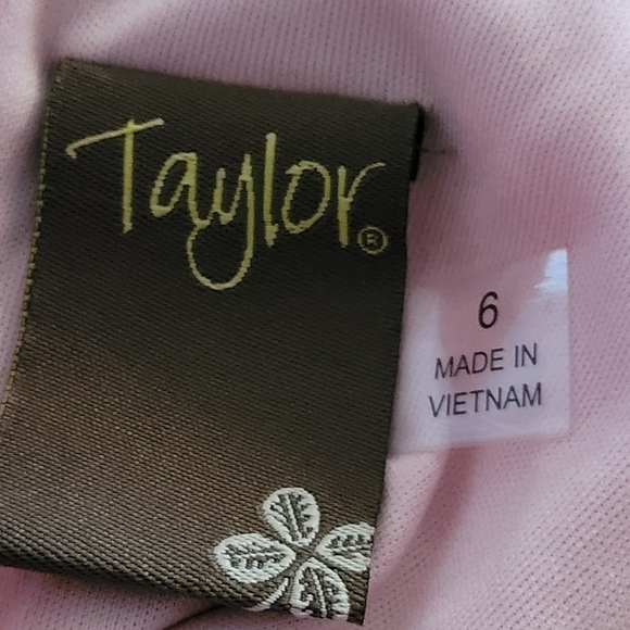 TAYLOR Women's Floral-Print Mock-Neck A-Line Dress 6 - Picture 8 of 10